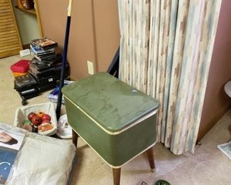 mid century sewing bench