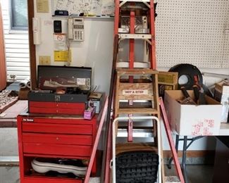 ladders and tool chests