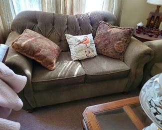 Gray sofa and Love Seat (very comfortable)