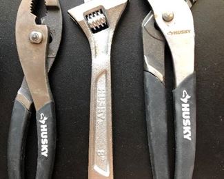 Husky Pliers, Adjustable Wrench, Channel Locks