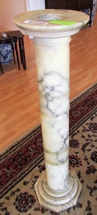 Natural marble pedestal