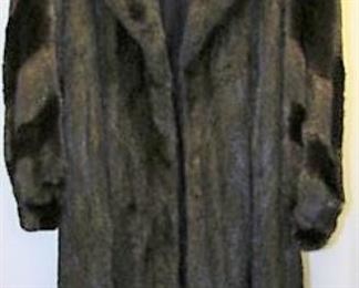 Full length black mink coat from Garfinkles of Washington DC