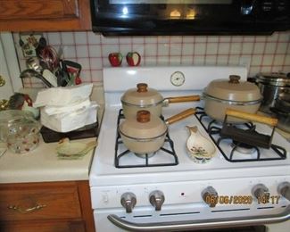 Gas Stove, Cookware, etc.