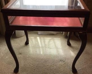 Antique glass table