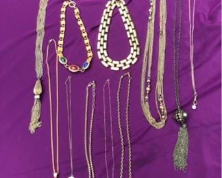 Costume necklace lot 