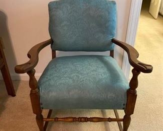 Pale Blue Arm Chair 