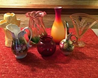 Vintage Victorian Vase Lot