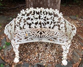 Cast iron bench