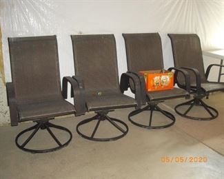 Sling chairs swivel rockers $45 each