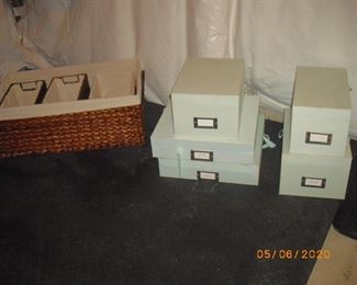 Boxes $5 each Basket Set $24