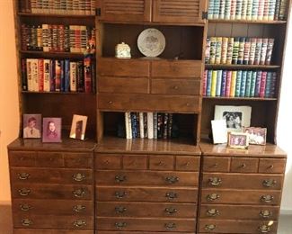 3 of a 5 Piece Ethan Allen Home Office Hutch Set