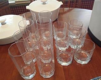 Glassware and Serving Bowls with Lids