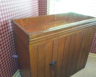 Antique Copper Dry Sink with Storage 