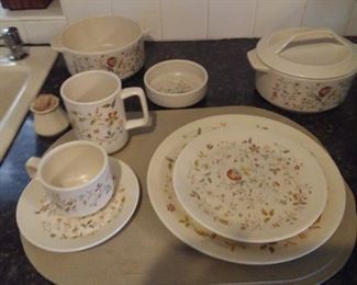 Set of Dishes and Serving Pieces - Ironstone
