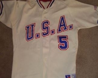USA 1988 Olympic Baseball Jersey Worn by Silvestri