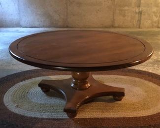 Round Cherry Cocktail Table