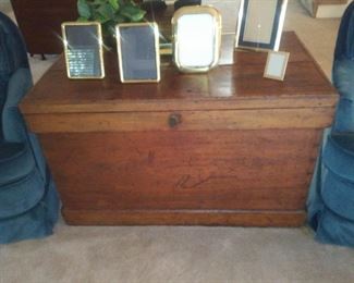 Vintage Distressed Trunk Table