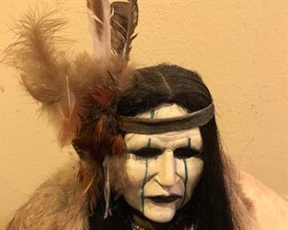 Inspired by mysterious dreams and visions, New Mexico artist Misha Malpica transforms clay and fibers into haunting mixed media sculptures of Native Americans. Whether it's an Indian Warrior, a Navajo mask, or an elderly Native American couple, Misha's realistic clay sculptures and wall art embodies the dignity and proud tribal traditions of ancient people. American Indian poems have inspired Misha's newest clay sculptures. Wild mustang horses, Ravens and other ceramic animal sculptures are decorated with Anasazi Indian symbols. Tribal war masks are decorated with American Indians Southwest Art designs. Each unique sculpture has a medicine bag filled with sacred herbs and pottery shards. Misha's clay sculptures of animals capture the spirit of the Southwest.