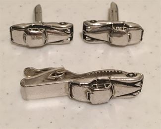 Car Cuff-links and Tie Clip $6