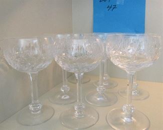 Lot 47 - 8 Waterford Goblets $45.00