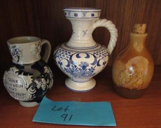 Lot 91 - German Vase/Cups $30.00
