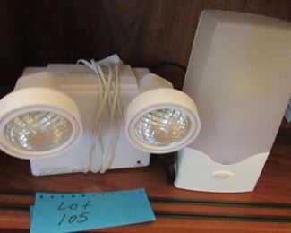 Lot 105 - Two lights $15.00