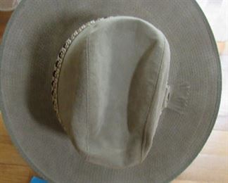 Lot 119 - Leather & Suede Cowboy Hat size 6 7/8-$20.00