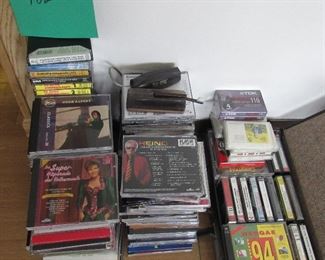 Lot 182 - Large lot of Cd's, Cassettes Etc. $35.00