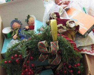 Lot 187 - Large lot of vintage Christmas items  including Ana Lee $55.00