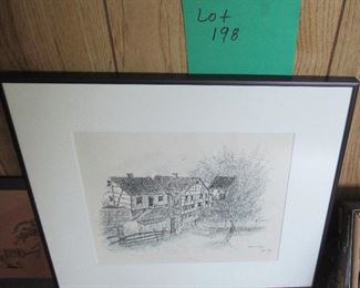 Lot 198 - Sketched Painting #1 of 2  $155.00