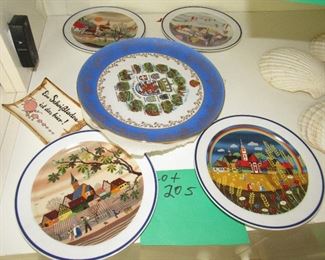Lot 205 - Decorative German Plates $40.00