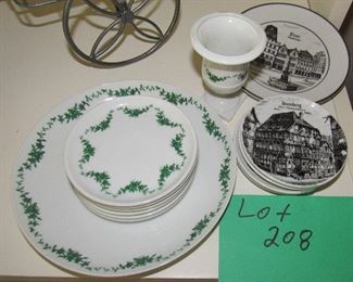 Lot 208 - Lot of small German plates $45.00