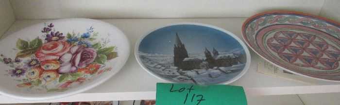 Lot 217- Three decorative plates $25.00