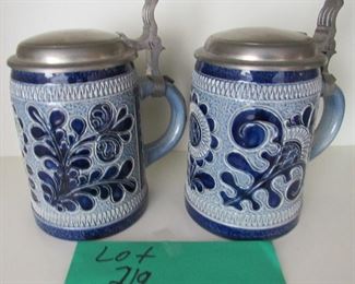 Lot 219 - German Decorative Mugs $25.00