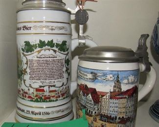 Lot 221 - Two German Beer Mugs $35.00