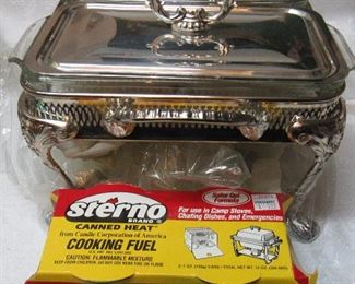 Lot 235 -  Silver Plated Catering Food Warmer Double Tray $25.00