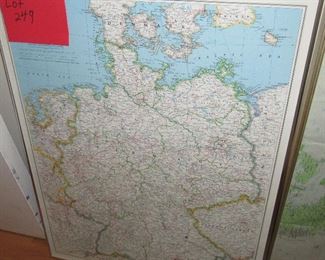 Lot 249 - Large Vintage map $15.00