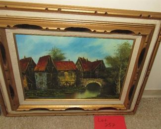 Lot 257 - Signed Original Oil Painting $350.00