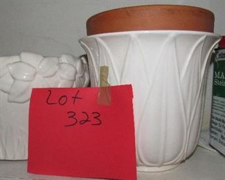 Lot 323 - Two Decorative Ceramic Planter Pots $20.00
