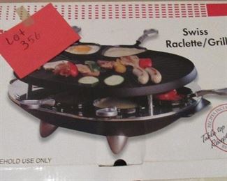 Lot 356 - Swiss Raclette Grill $15.00