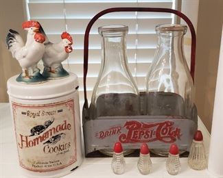 Pepsi Cola bottles in carrier