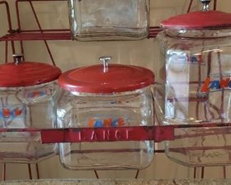 Vintage all original Lance Jar Display