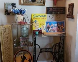 treadle sewing machine table