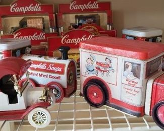 Campbell's Soup collectible car tin toys