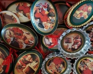 Coca Cola tin ornaments