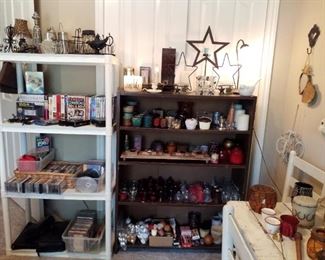 candles, CDs, DVDs