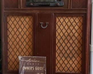 Airline Floor Radio with Owner's Guide