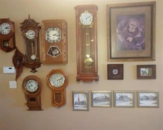 Living Room:   Clocks
