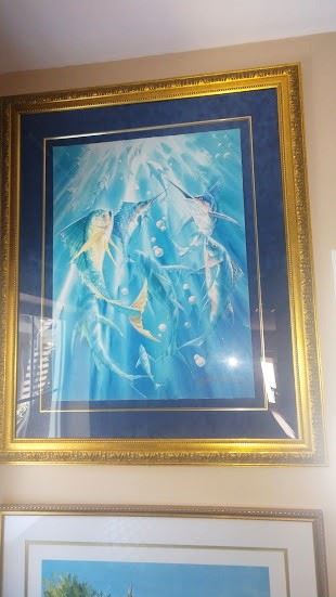 Living Room:  "Neptune's Seven Seas"  Artist Proof by Richard E. Williams                                                                                         Yet and still more pictures