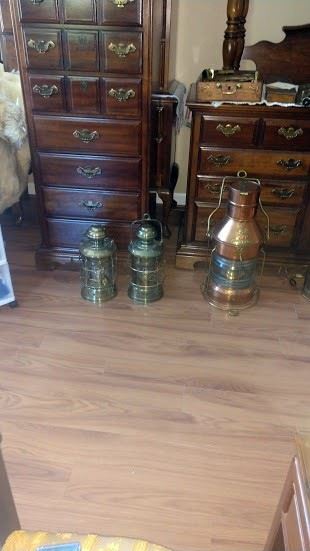 Living Room:   More Ship Lamps